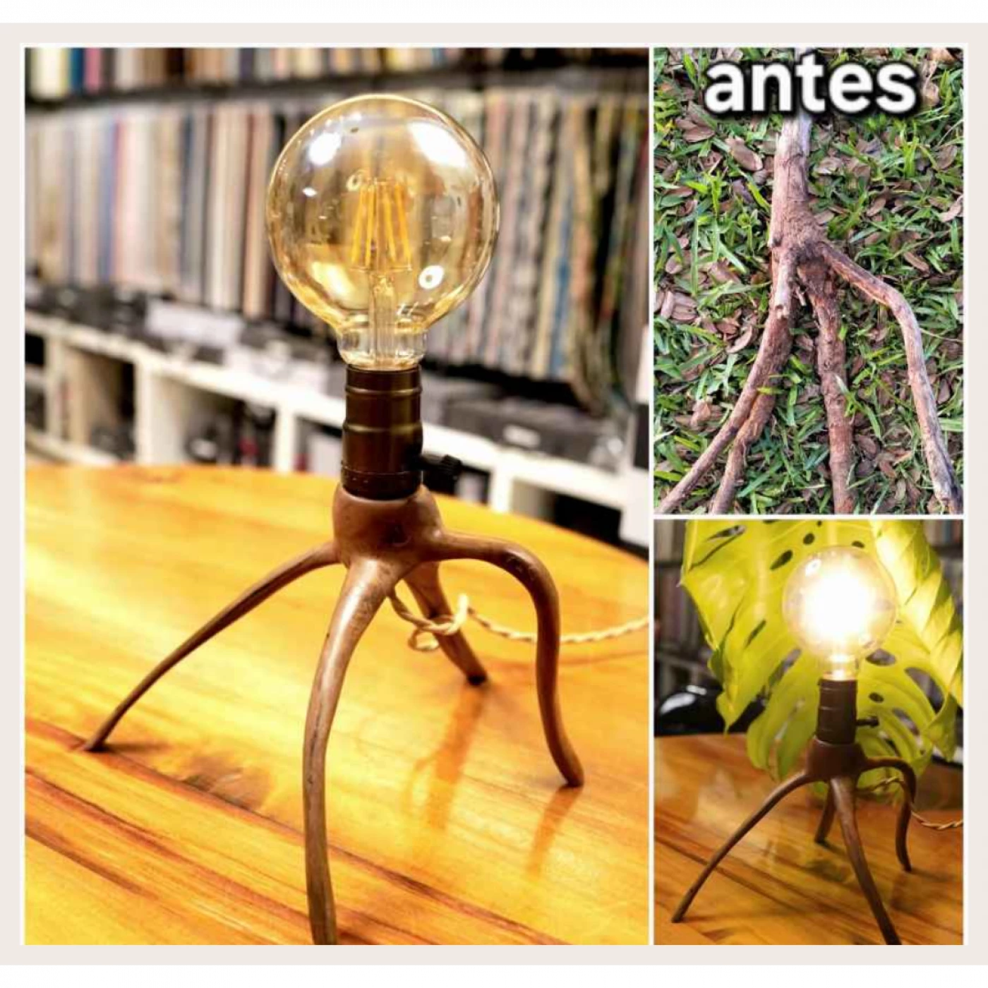Luminária criada pelo artista Diogo Osório